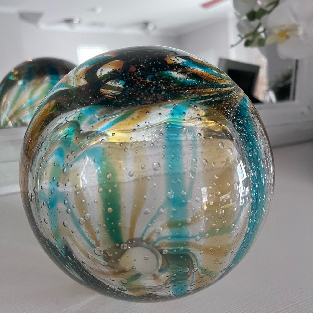 Glass decorative globe